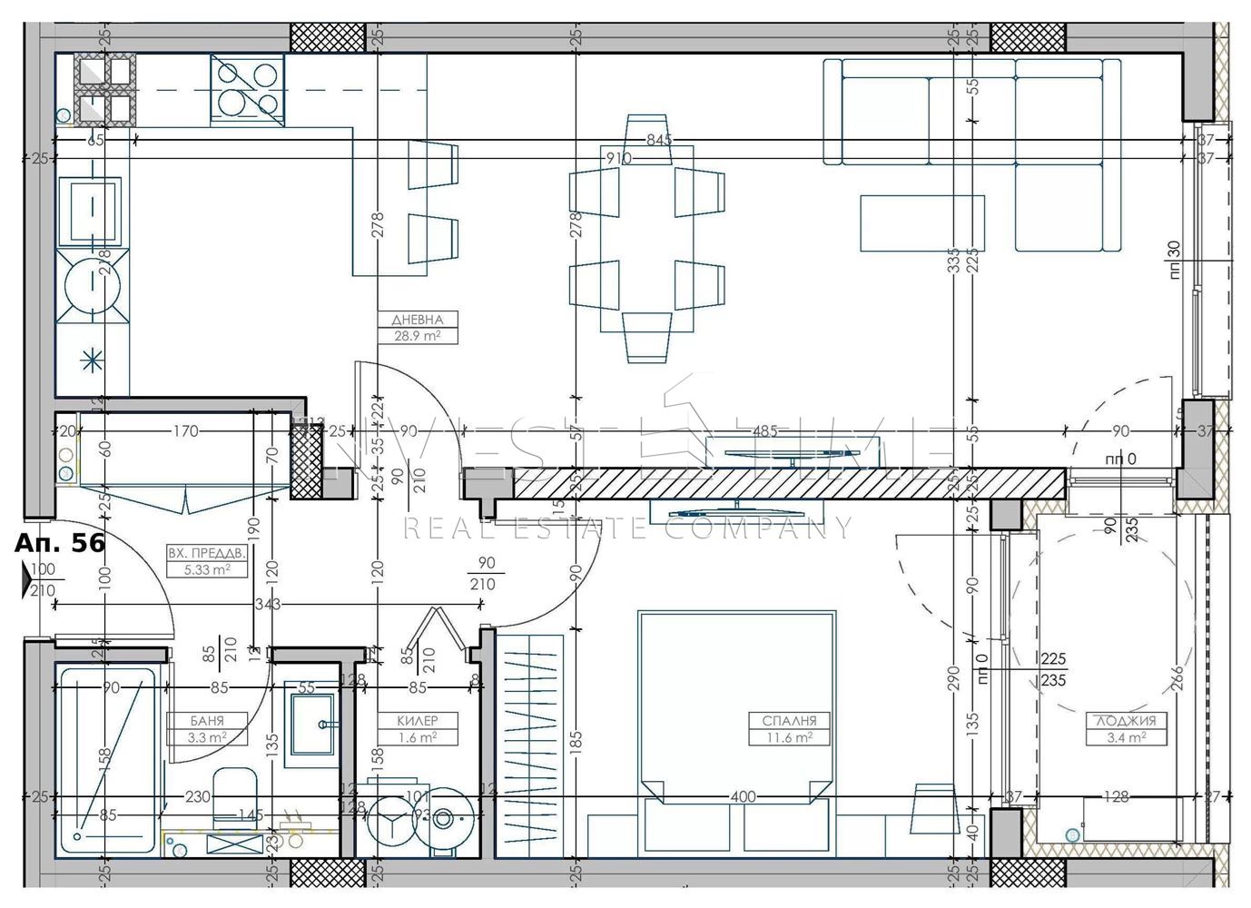Двустаен апартамент в новоизграждаща се сграда, кв. Младост - Агенция за недвижими имоти Варна - Екипът, имот 1