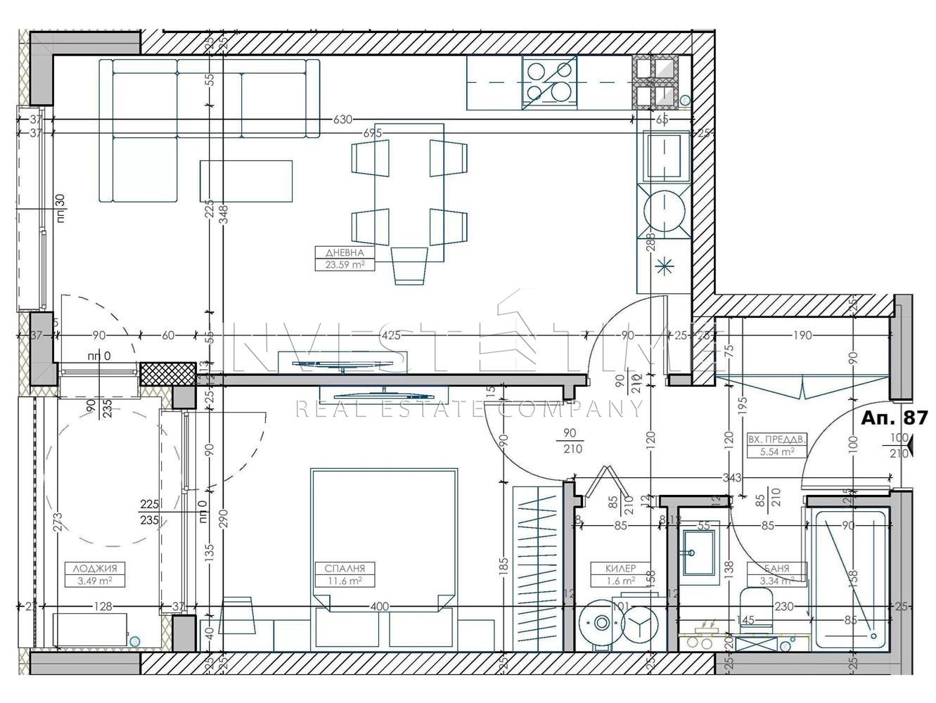 Двустаен апартамент в новоизграждаща се сграда в кв. Младост - Агенция за недвижими имоти Варна - Екипът, имот 1