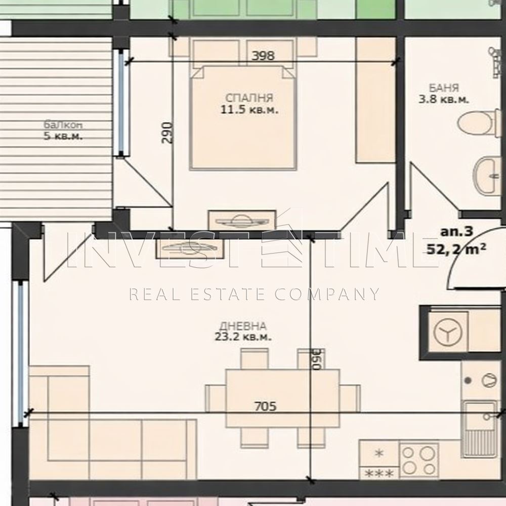 Двустаен апартамент в района на Погреби! - Агенция за недвижими имоти Варна - Екипът