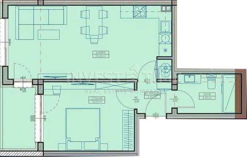 Двустаен апартамент за продажба в нова модерна сграда - Агенция за недвижими имоти Варна - Екипът, имот 1